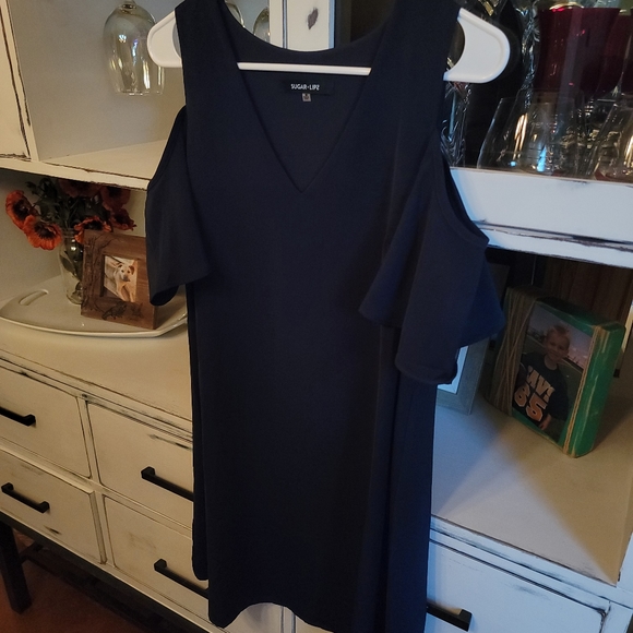 Sugar Lips navy blue dress 👗 ❤ size M - Picture 1 of 3